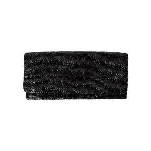 Black Beaded Clutch