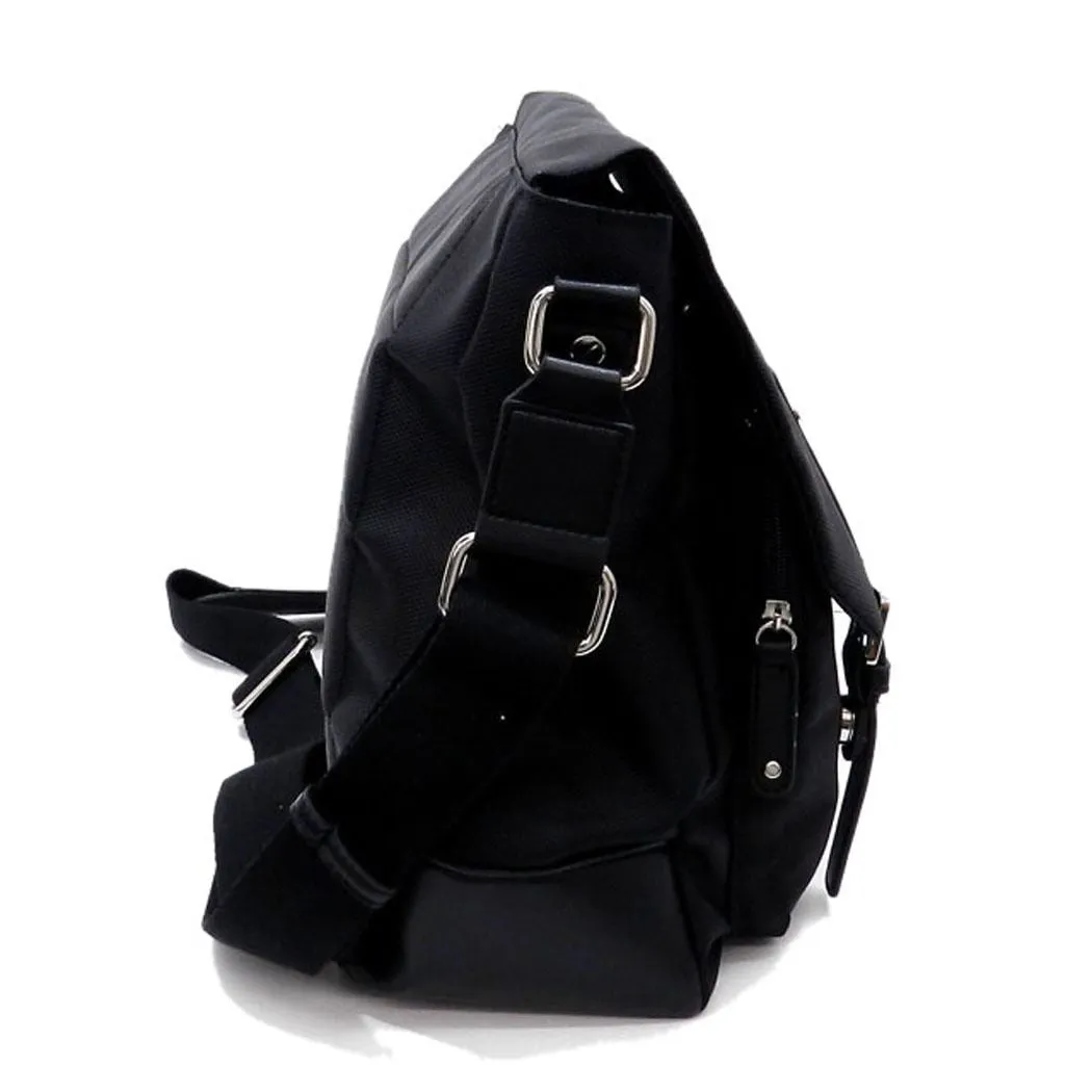 black Canvas IPad Laptop school form protected school Messenger bag