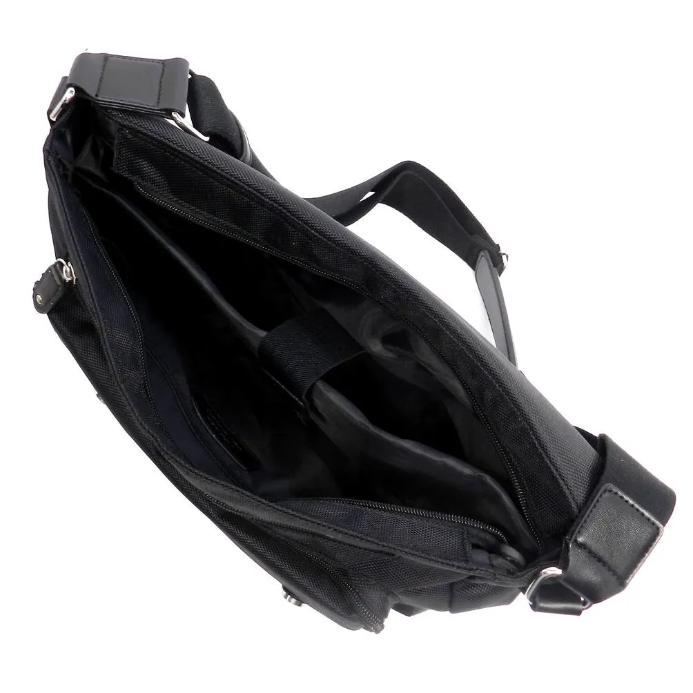 black Canvas IPad Laptop school form protected school Messenger bag