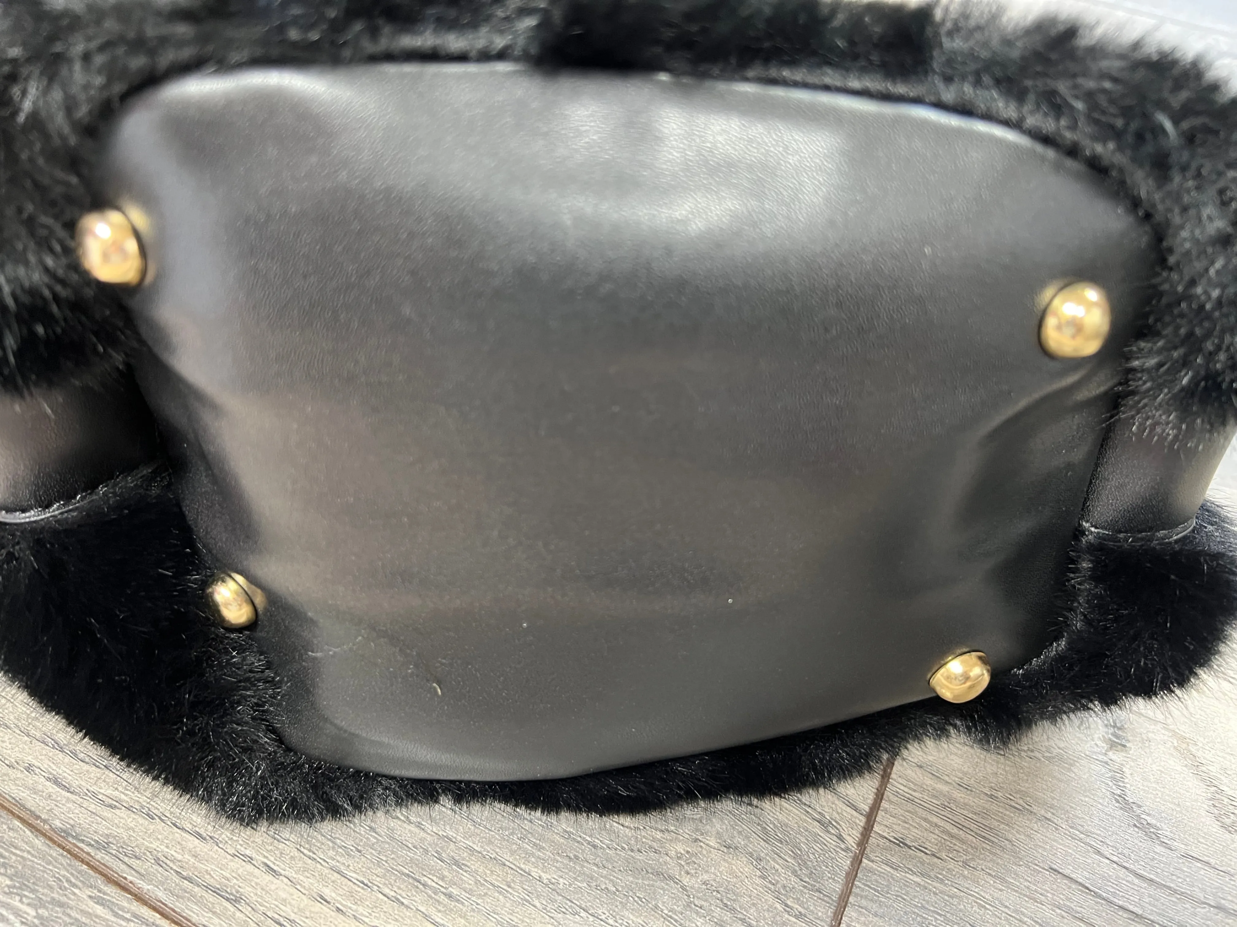 Black Fur Bag