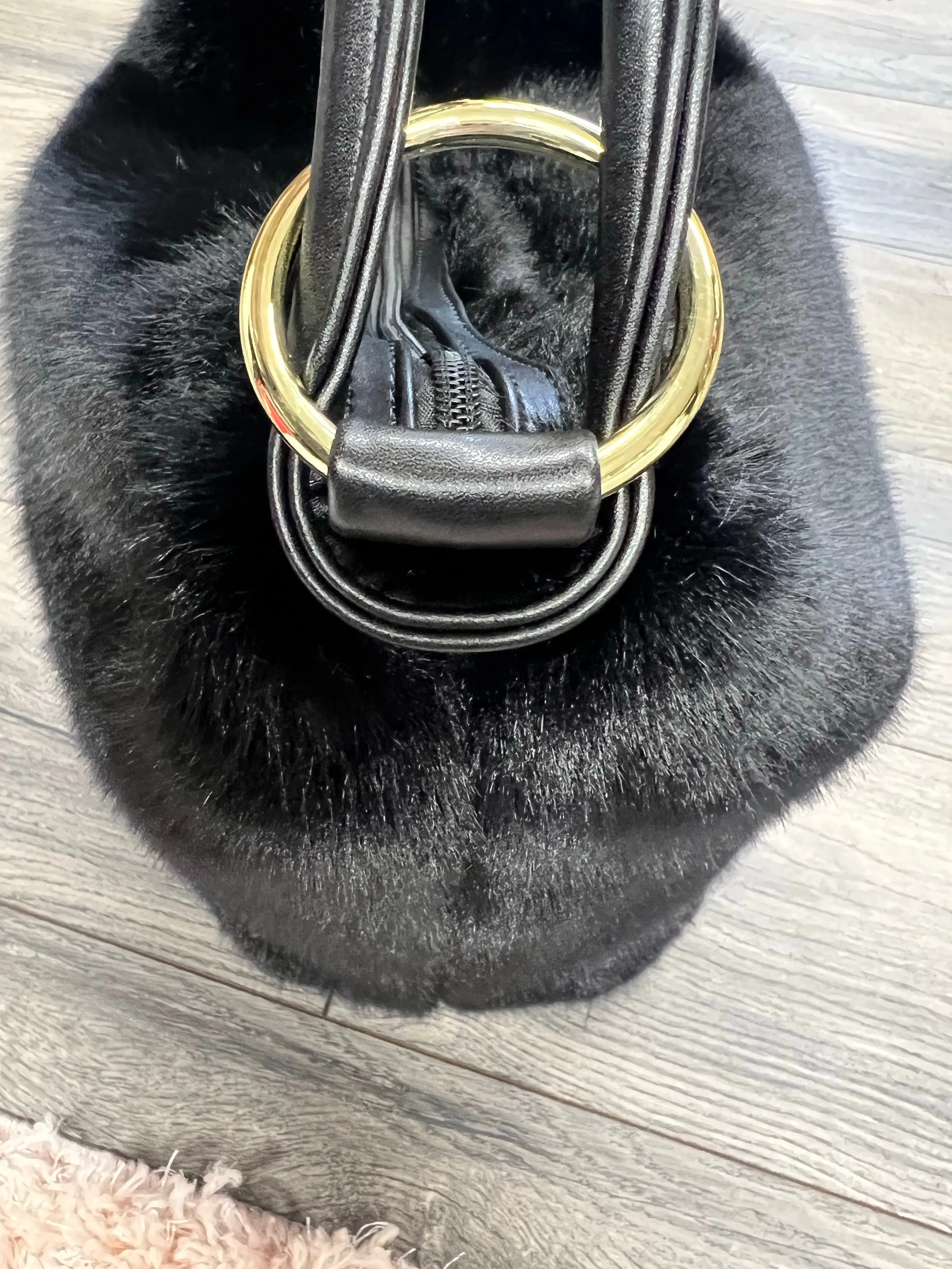 Black Fur Bag