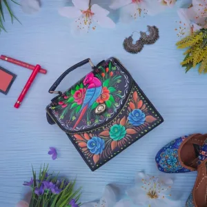 Black Hand Painted Bag