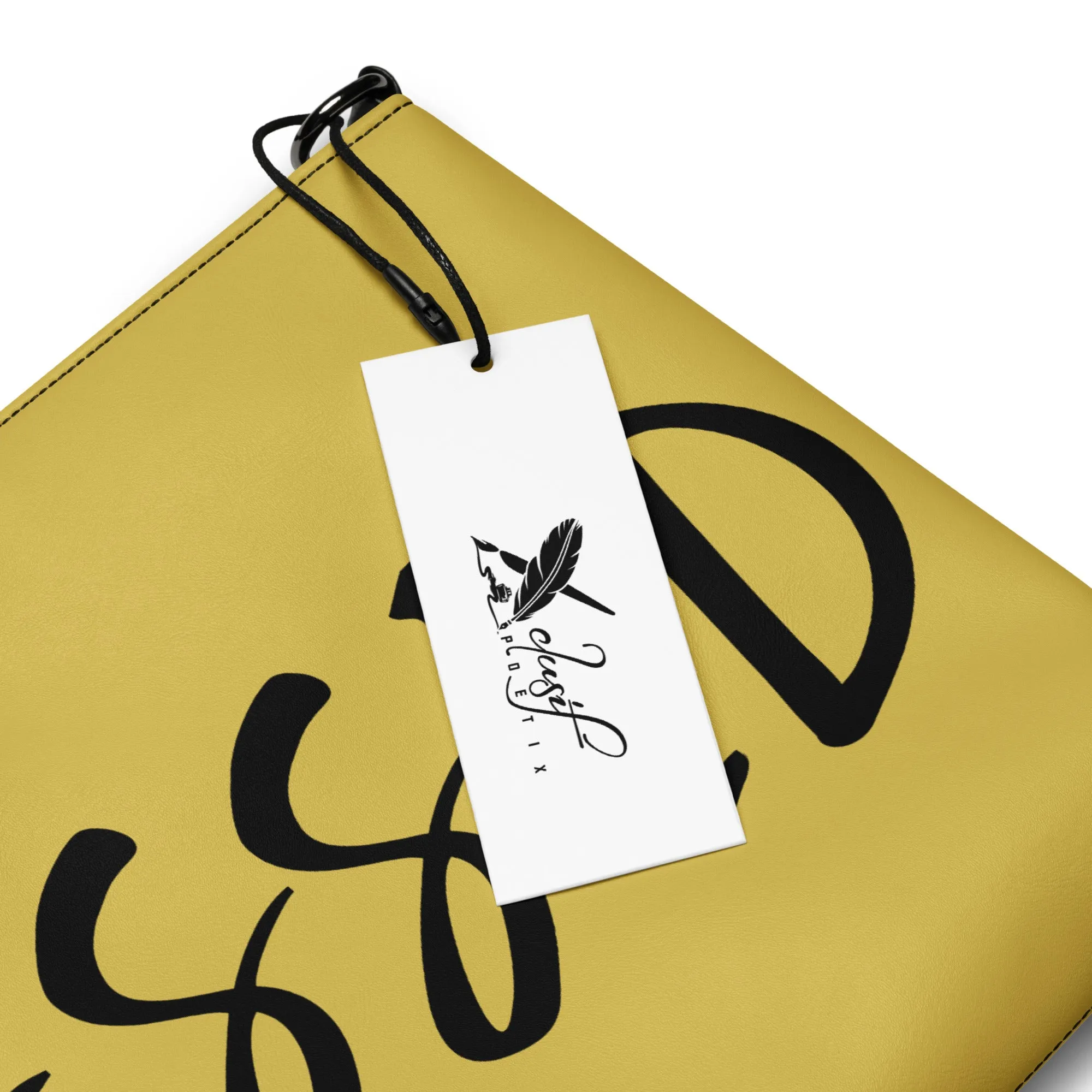 BLESSED BY XCLUSIF POETIX GOLD & BLACK Crossbody bag