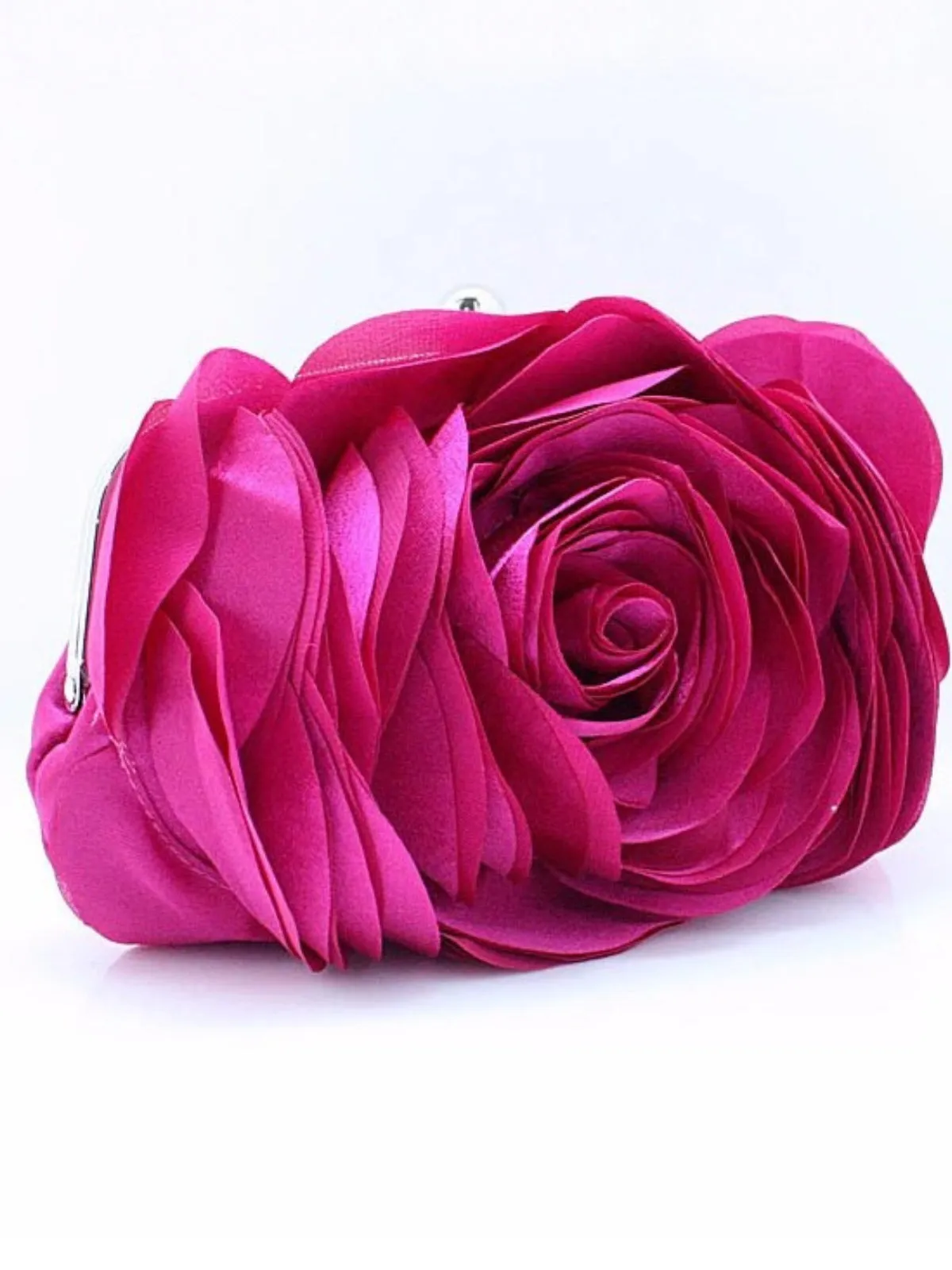 Blooming With Grace Rose Flower Evening Clutch