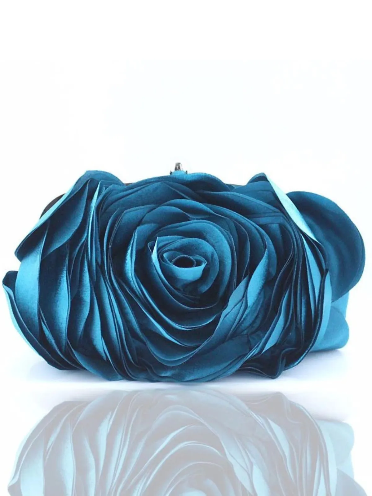 Blooming With Grace Rose Flower Evening Clutch