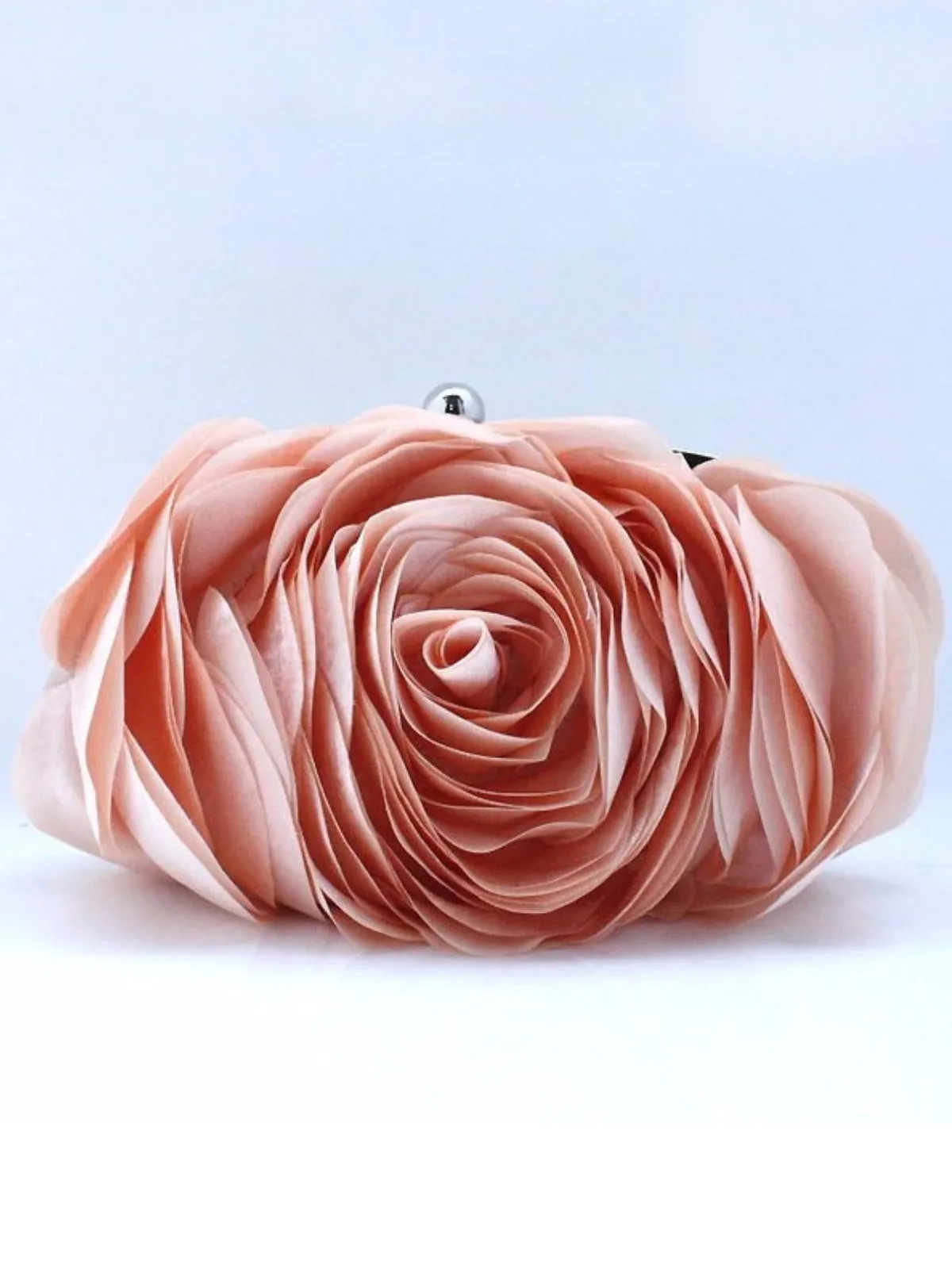 Blooming With Grace Rose Flower Evening Clutch