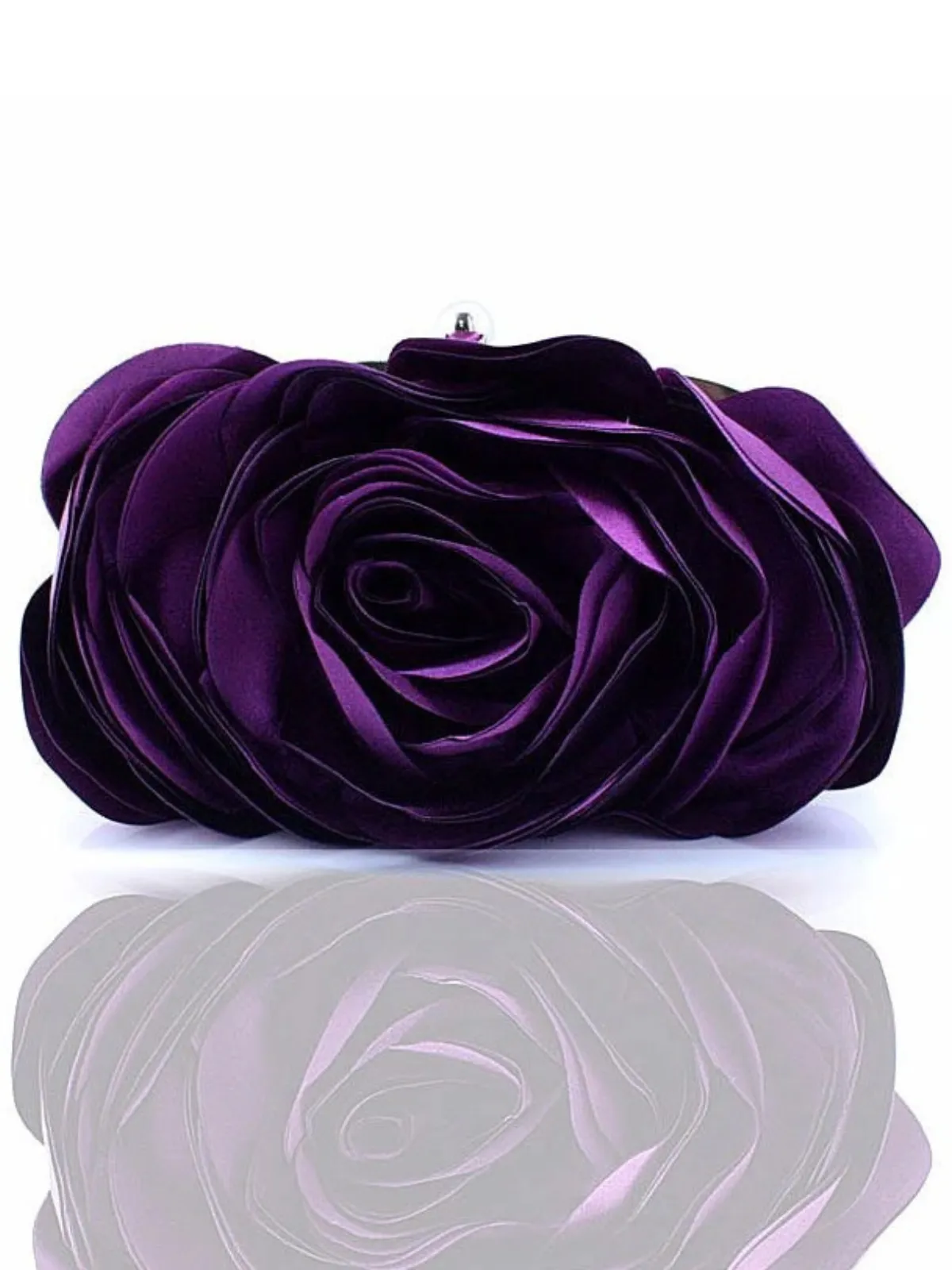 Blooming With Grace Rose Flower Evening Clutch