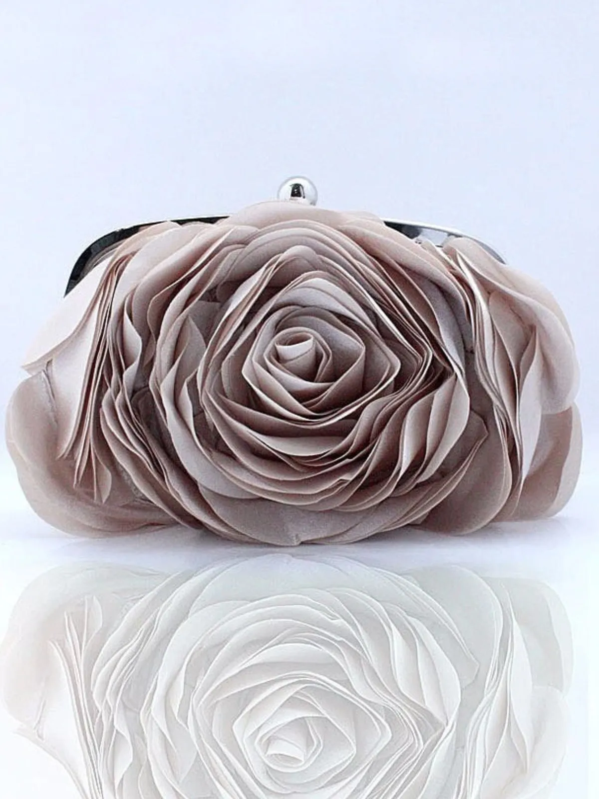 Blooming With Grace Rose Flower Evening Clutch