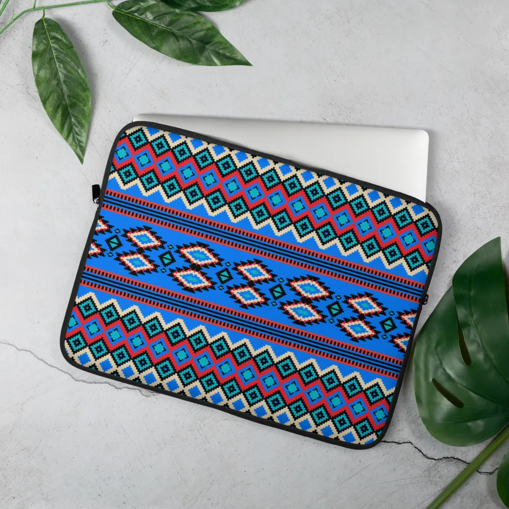 BLUE DIAMOND PATTERN Laptop Sleeve