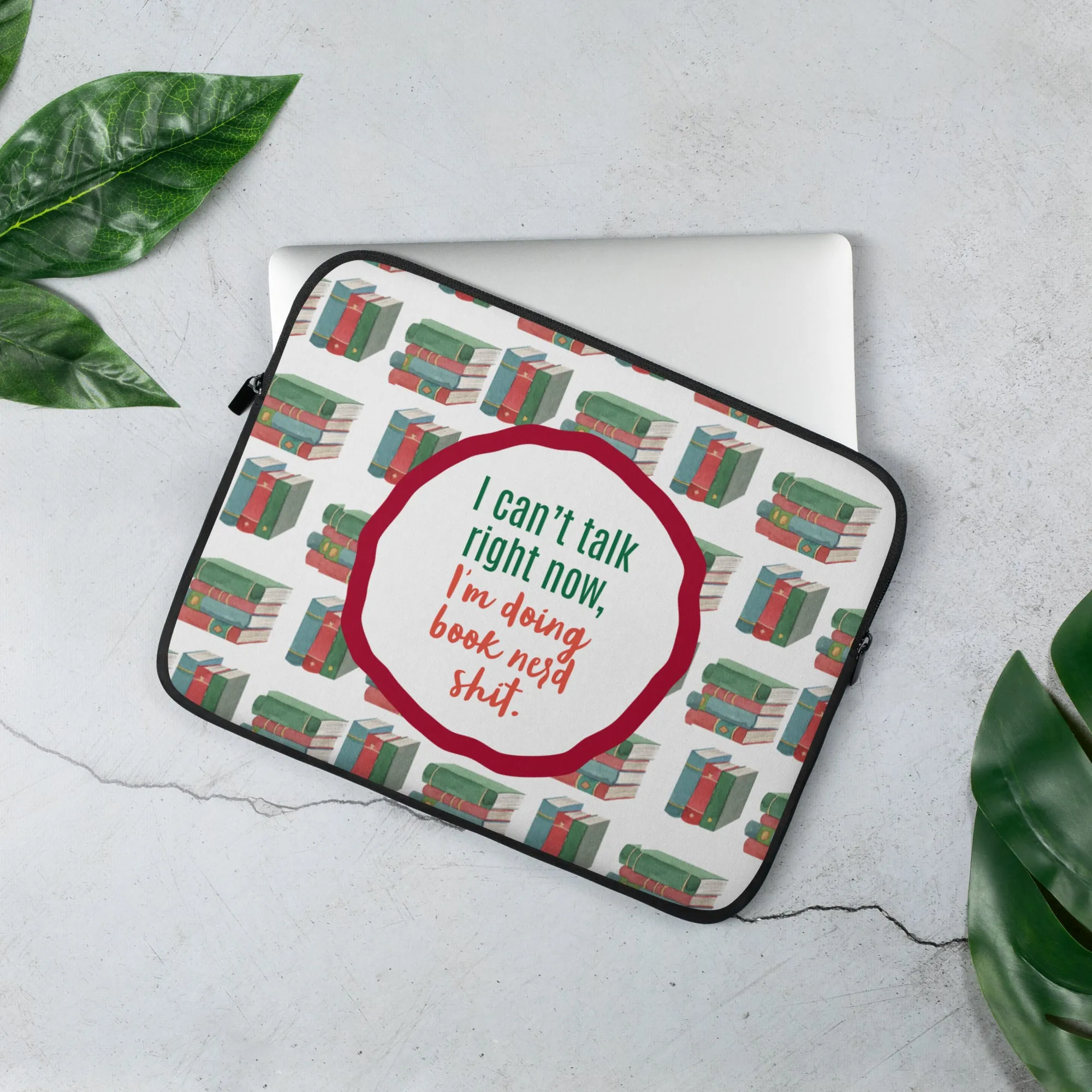Book Nerd Sh*t Laptop Sleeve