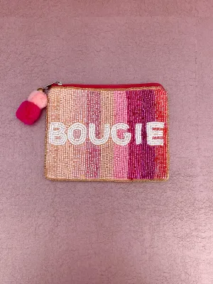 Bougie Beaded Multi Pink Pouch