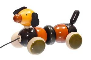 Bovow Green | Wooden pull toy | Wooden toys for kids