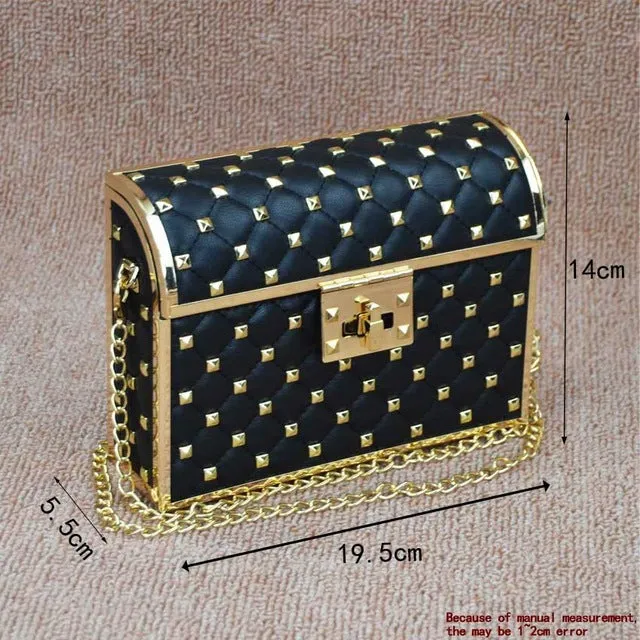 Box evening  diamond flower Clutch Bag