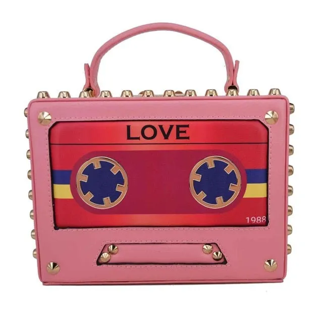 Box evening  diamond flower Clutch Bag