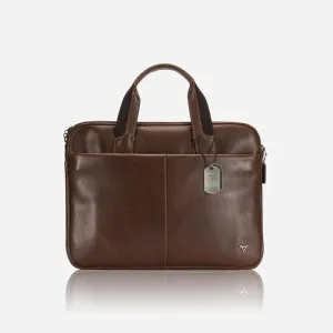 Brando Brosnan Slim 13" Laptop Bag, Brown