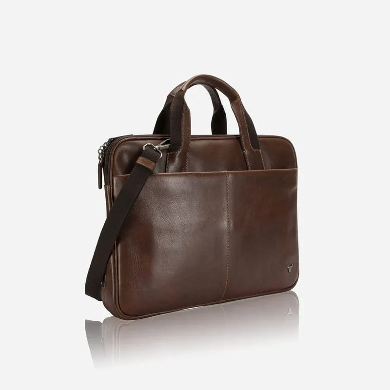 Brando Brosnan Slim 13" Laptop Bag, Brown