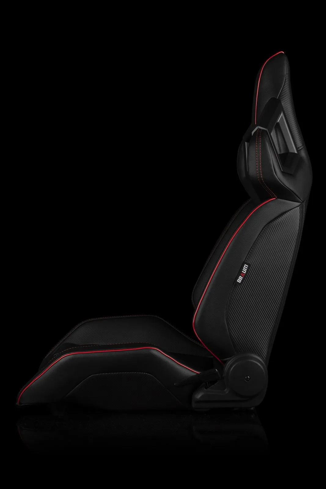 Braum Alpha-X Series Racing Seats - Black & Red (PAIR)
