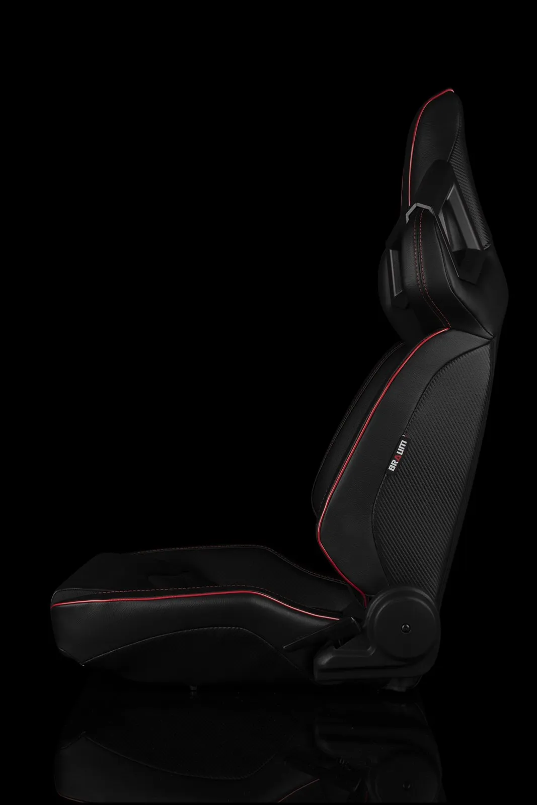 Braum Alpha-X Series Racing Seats - Red Stitching / Low Base Version (PAIR)