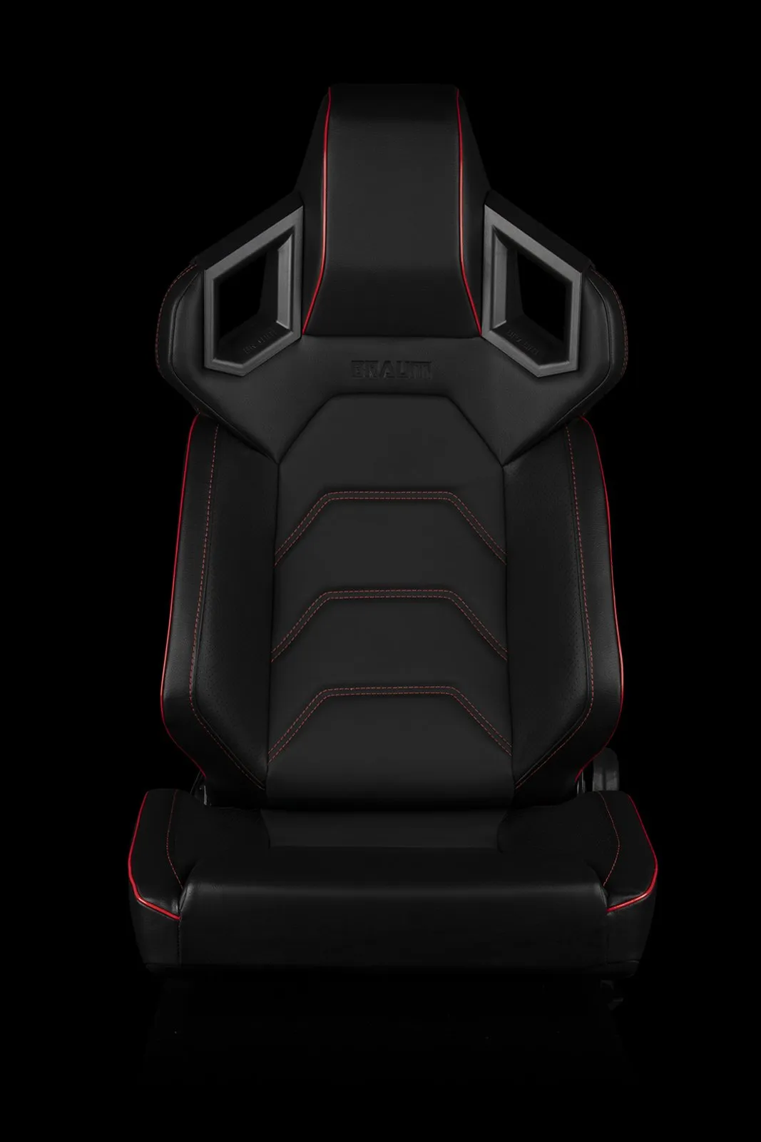 Braum Alpha-X Series Racing Seats - Red Stitching / Low Base Version (PAIR)