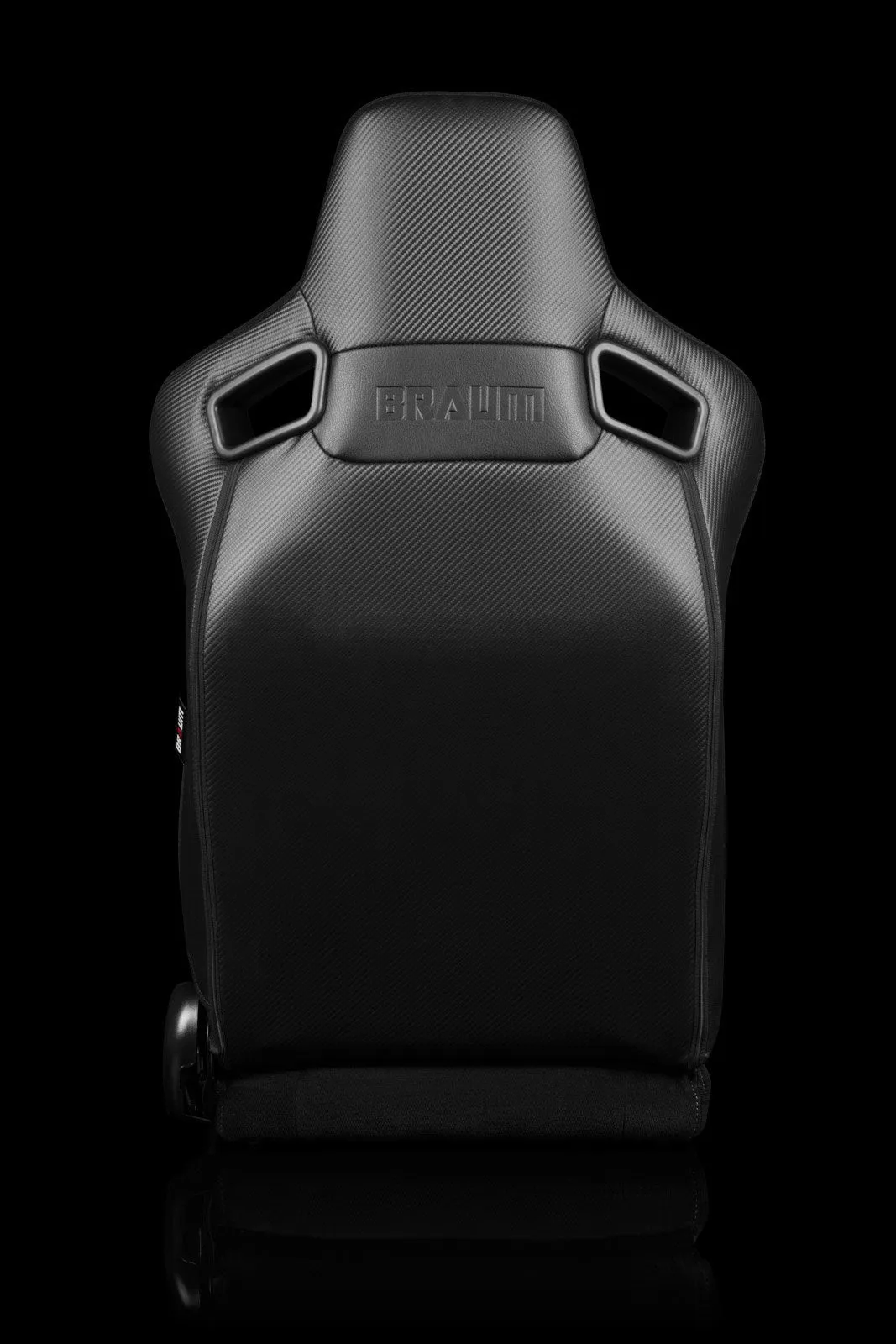 Braum Elite Series Sport Seats - Black / Grey Stitching (PAIR)
