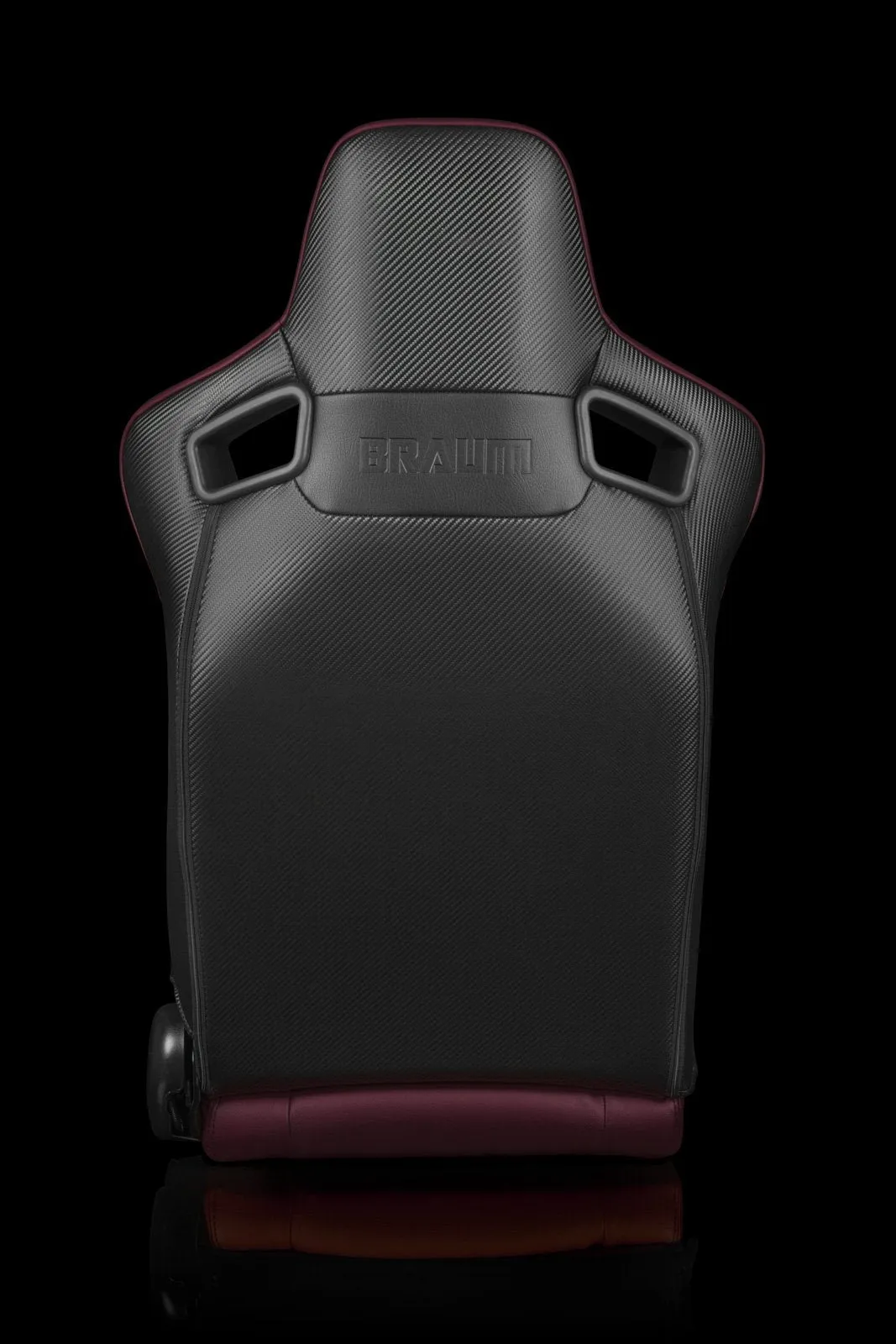 Braum Elite Series Sport Seats - Maroon Leatherette (PAIR)