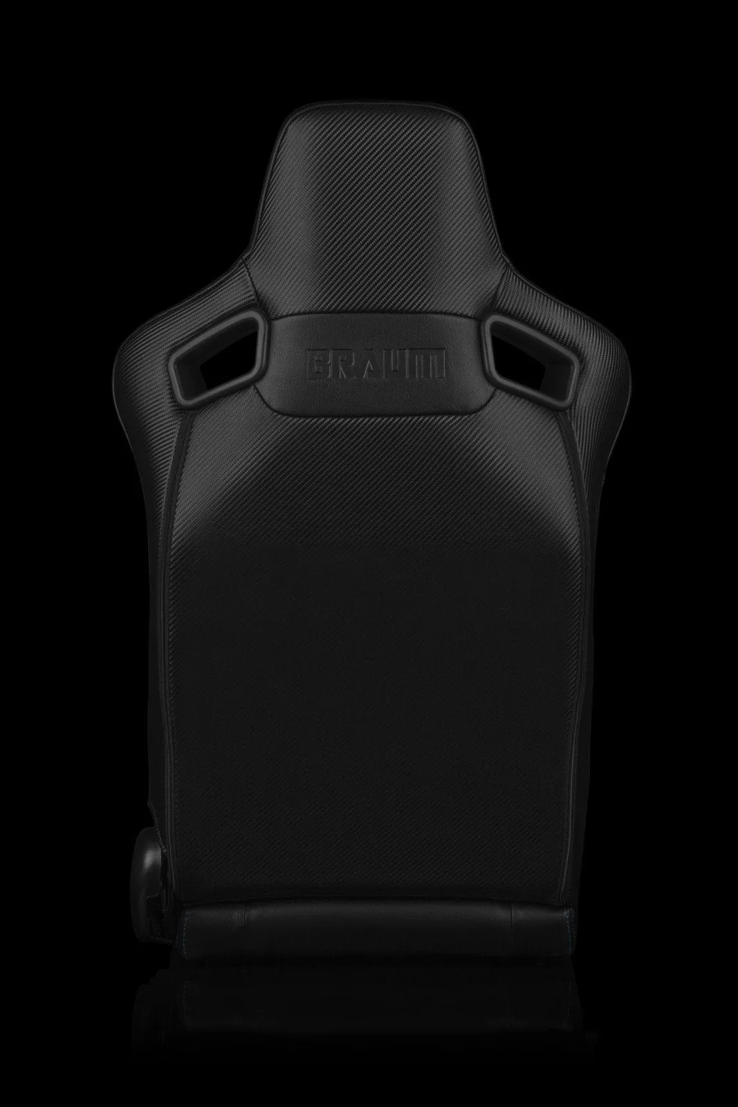 Braum Elite-X Series Sport Seats - Black Leatherette / Blue Stitching (PAIR)