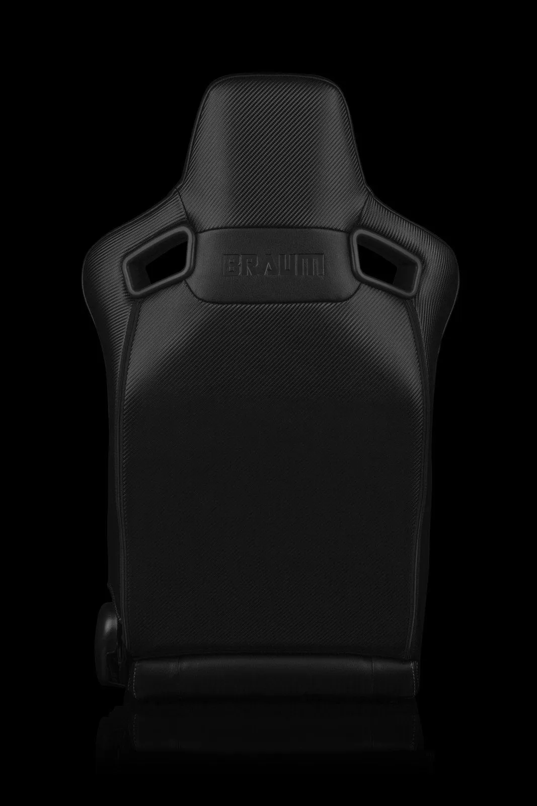 Braum Elite-X Series Sport Seats - Black Leatherette / White Stitching (PAIR)