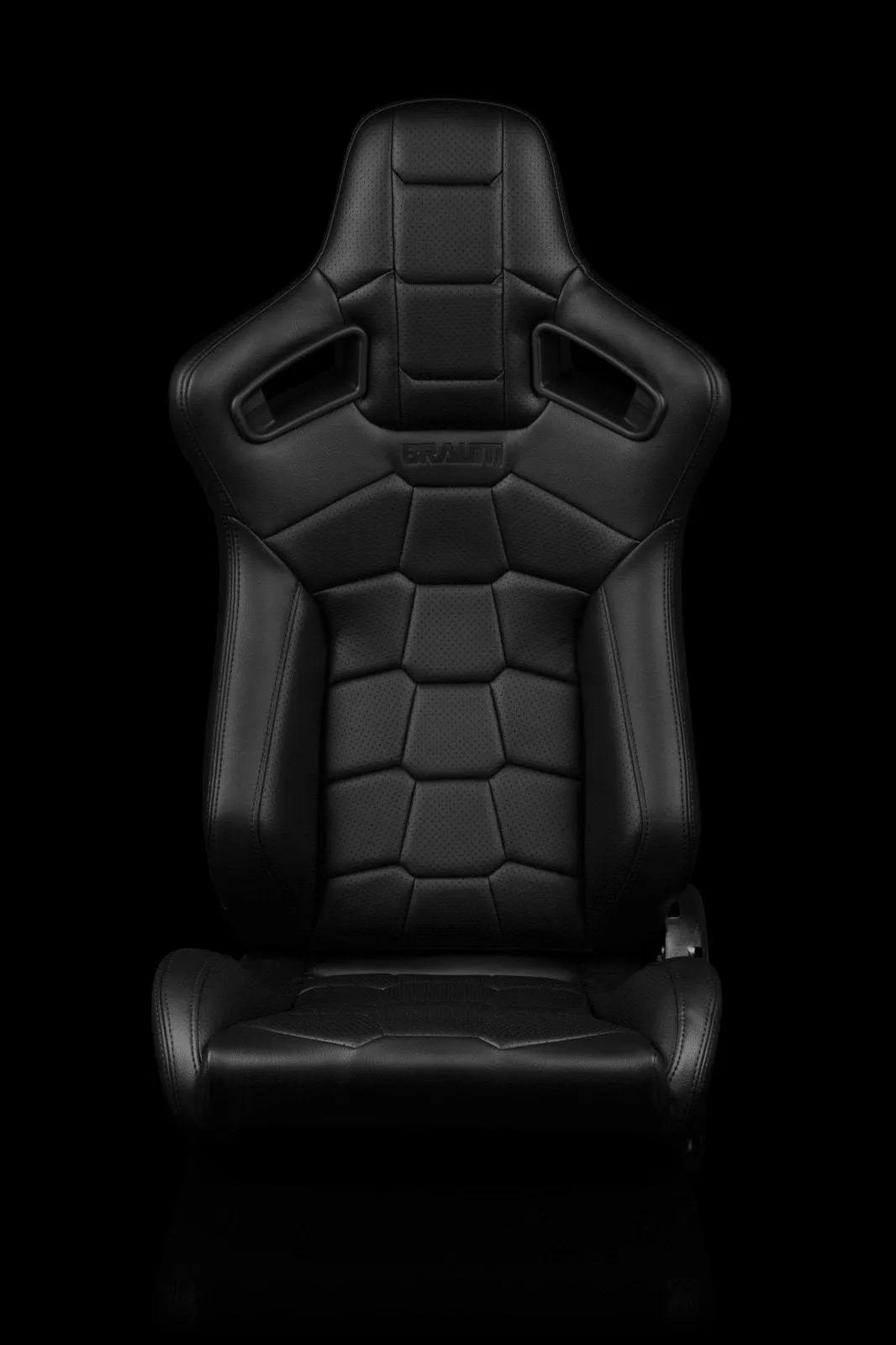 Braum Elite-X Series Sport Seats - Komodo / Black Leatherette / Black Stitching (PAIR)