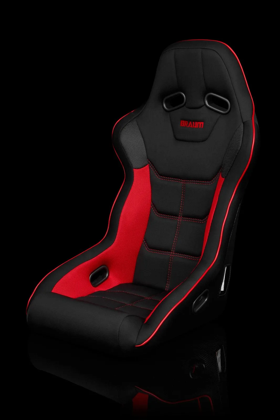 Braum Falcon X Series FIA Approved Fixed Back Racing Seat / Black & Red