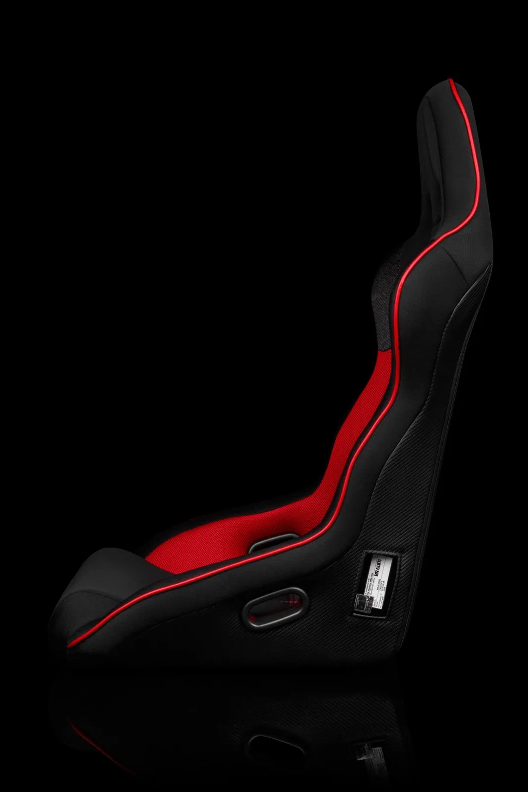 Braum Falcon X Series FIA Approved Fixed Back Racing Seat / Black & Red