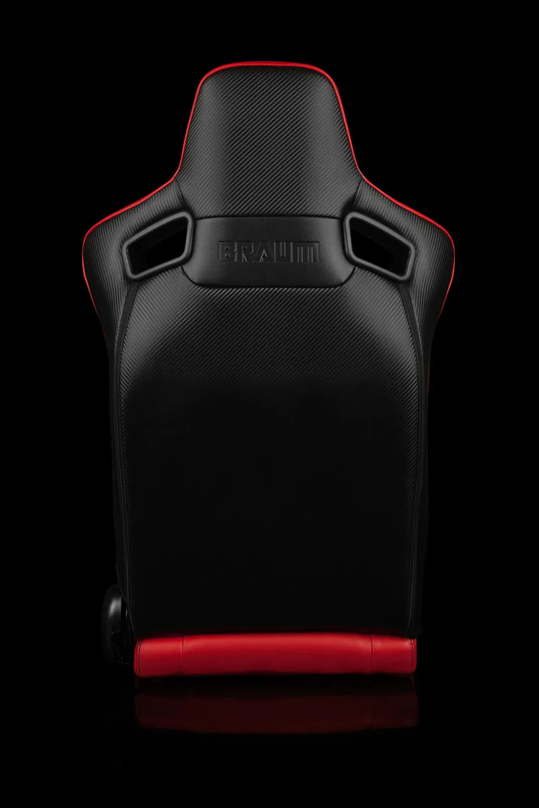Braum Racing Seats Elite-X Series - Red Leatherette (black Stitching)