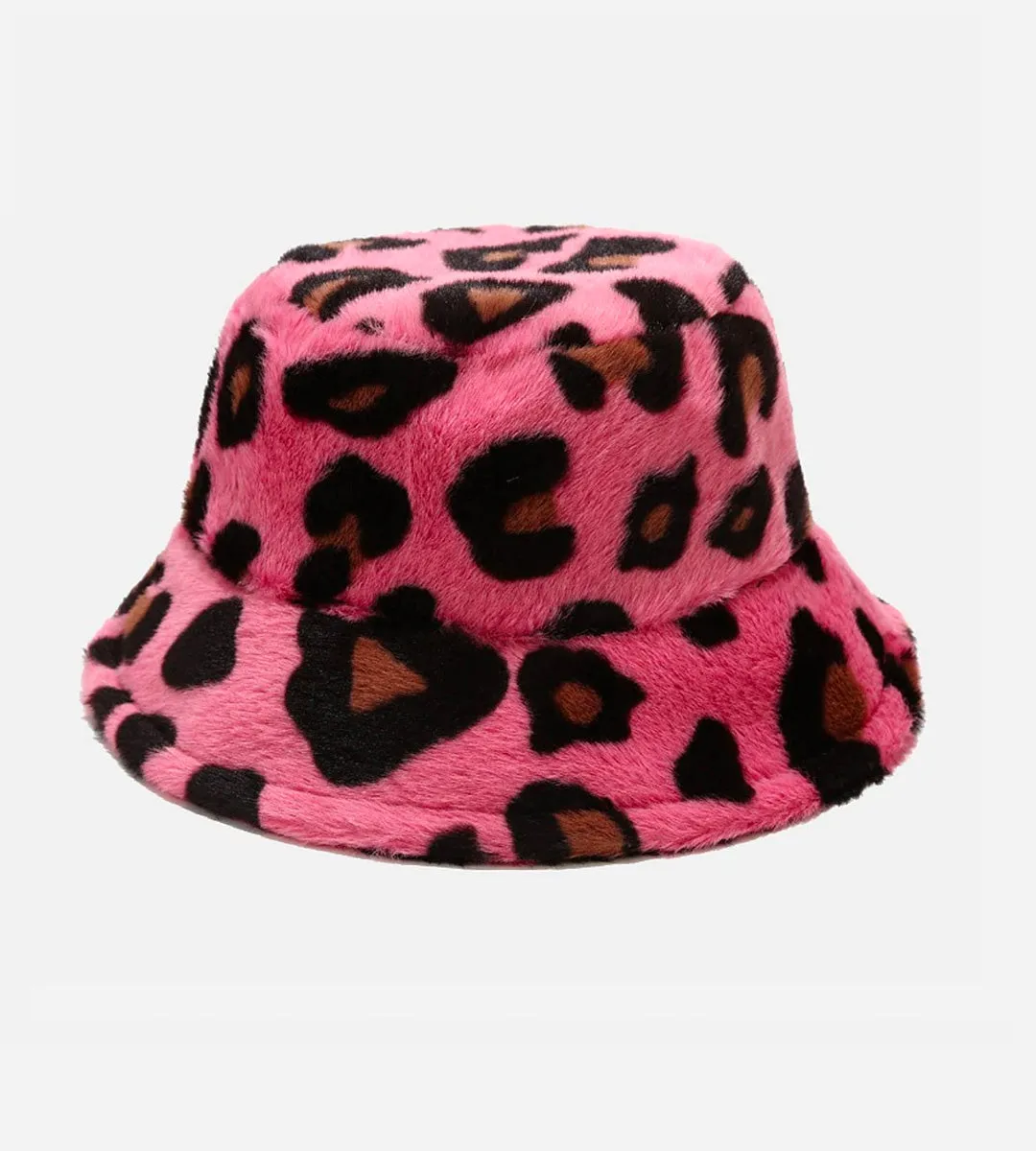 Bucket Hat in Pink Animal