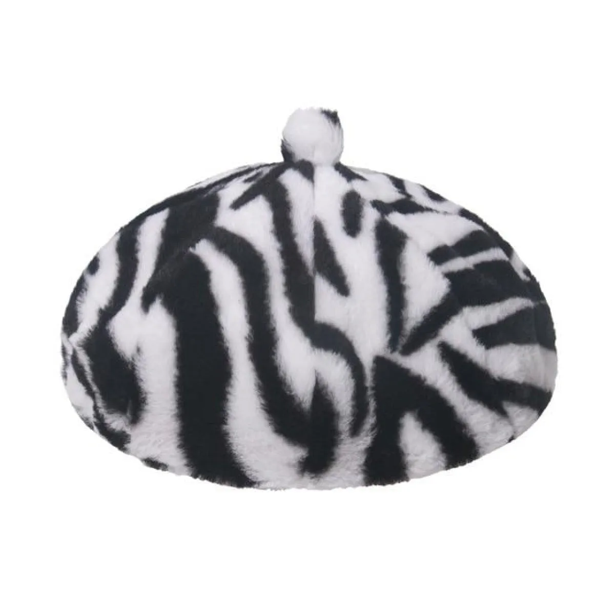 Bucket Hats Winter Soft Warm Adjustable Multicolour Rainbow Faux Fur Letter Pattern