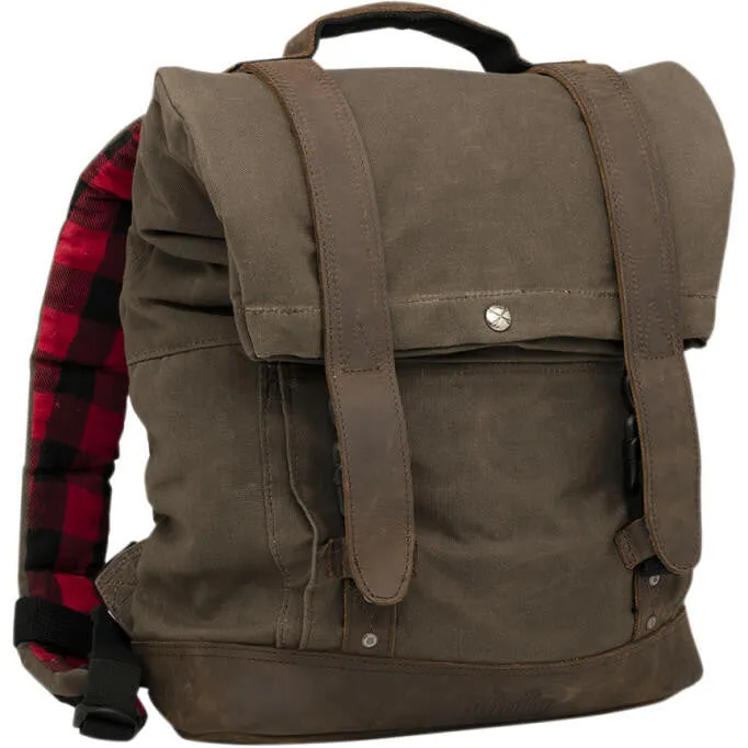 Burly Brand -Waxed Canvas Backpack