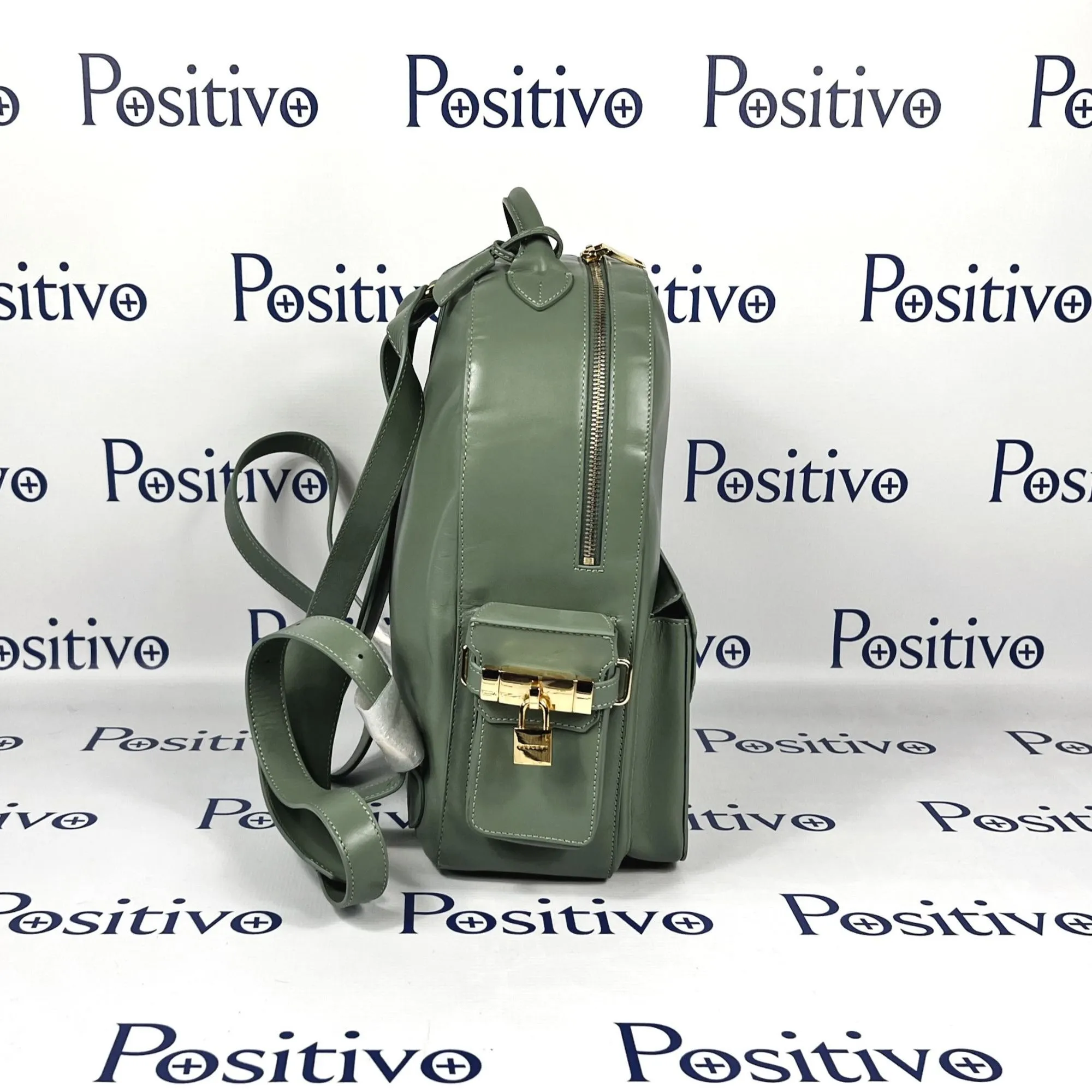 Buscemi PHD Olive Leather Backpack Bag