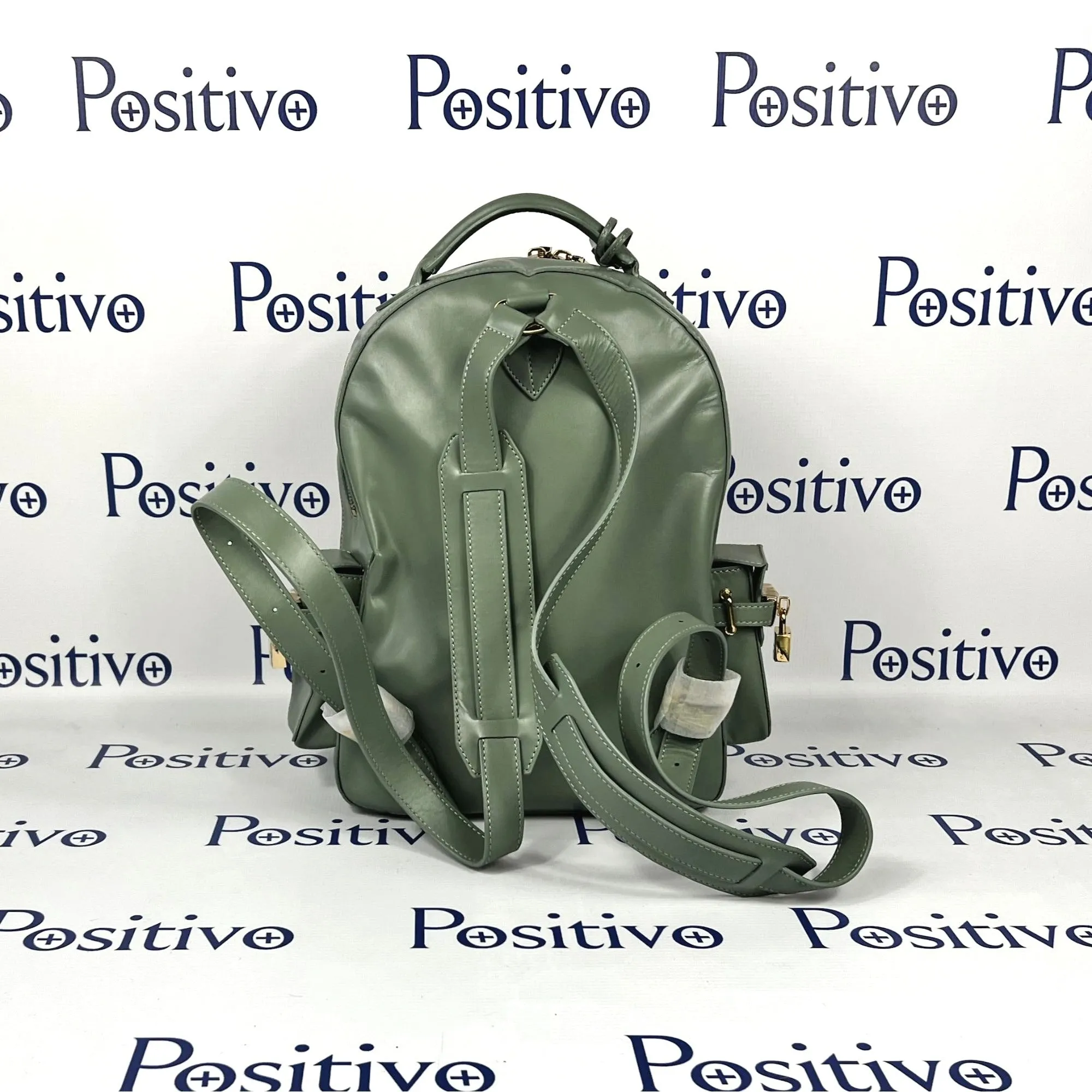 Buscemi PHD Olive Leather Backpack Bag