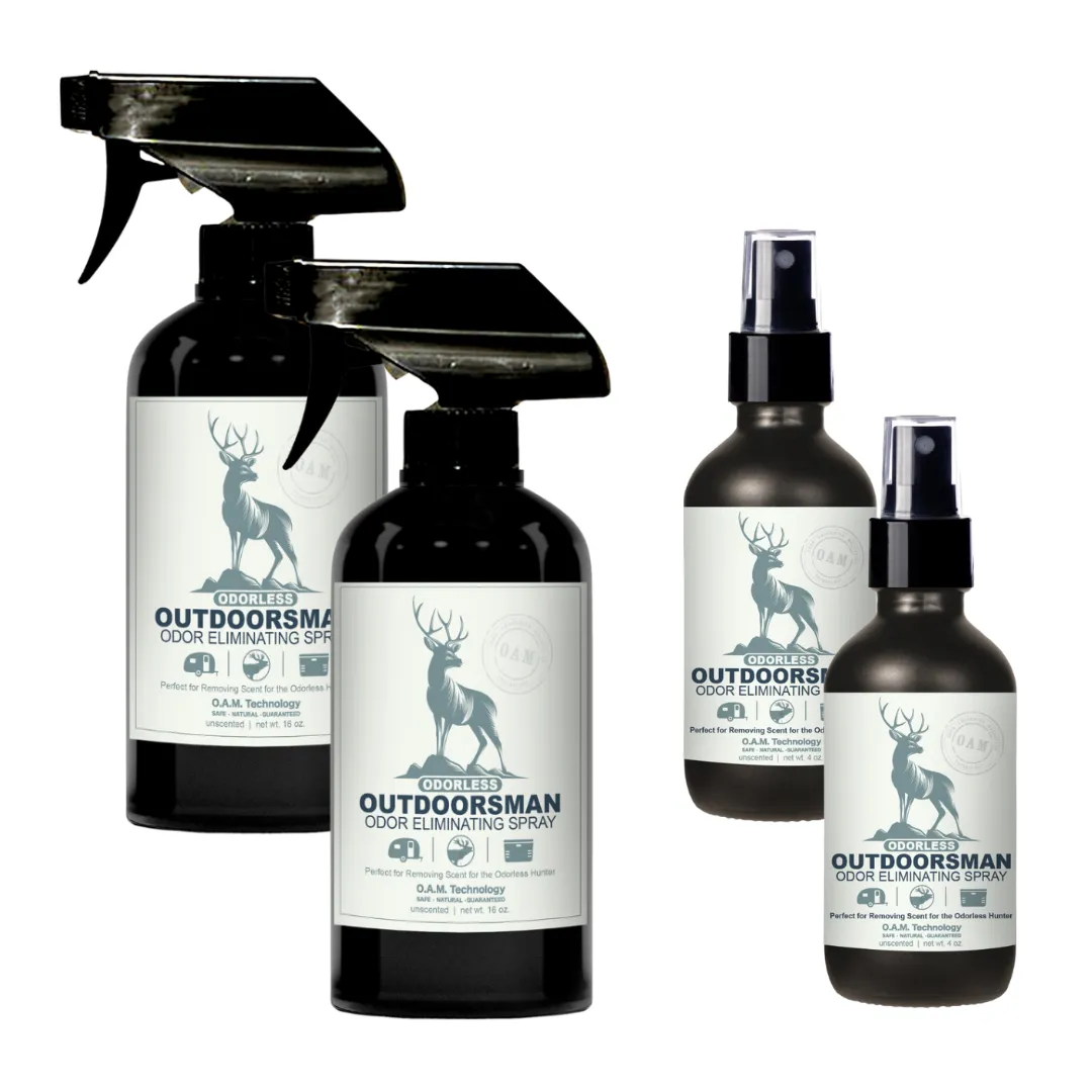 Buy 2 Get 2 FREE Bundle - Odorless Outdoorsman Odor Eliminating Spray