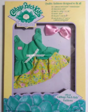 Cabbage Patch Green Dress Outfit