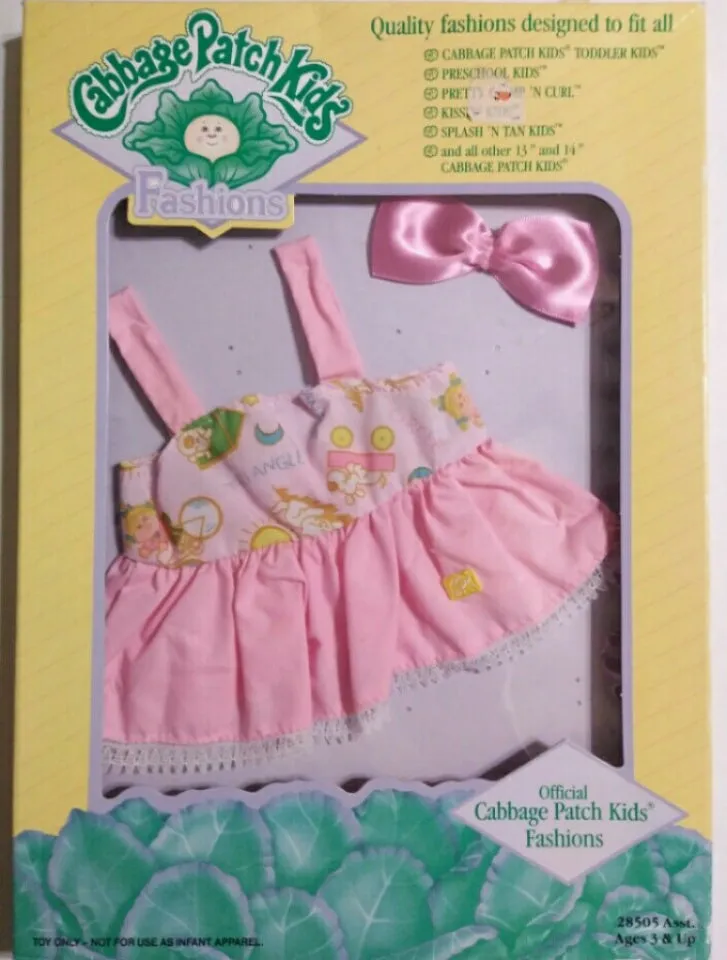 Cabbage Patch Pink Dress Outfit