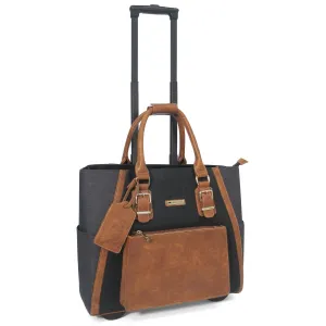 Cabrelli & Co. Becca Buckles Rolling Briefcase