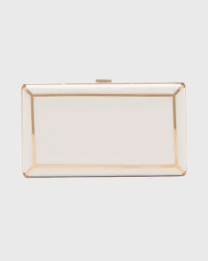 Callas Printed Leather Clutch Bag