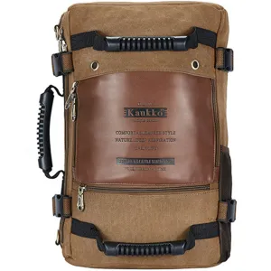 Canvas Backpack Luggage Computer Ruckpack Versatile Bags