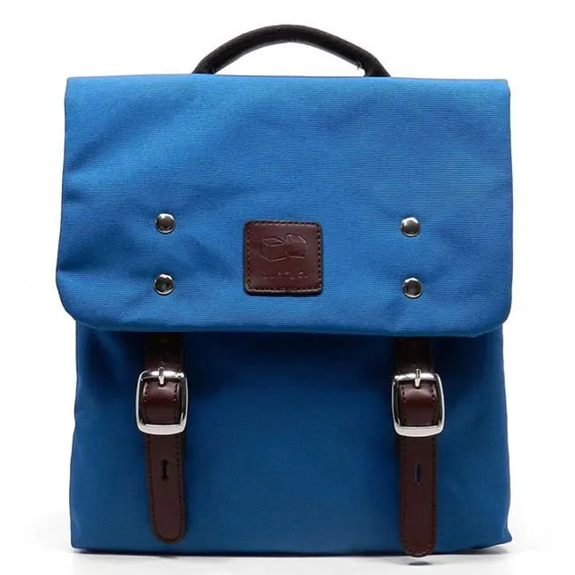 Canvas Cross-body Messenger Bag Blanc navy blue form pocket I Pad tablet