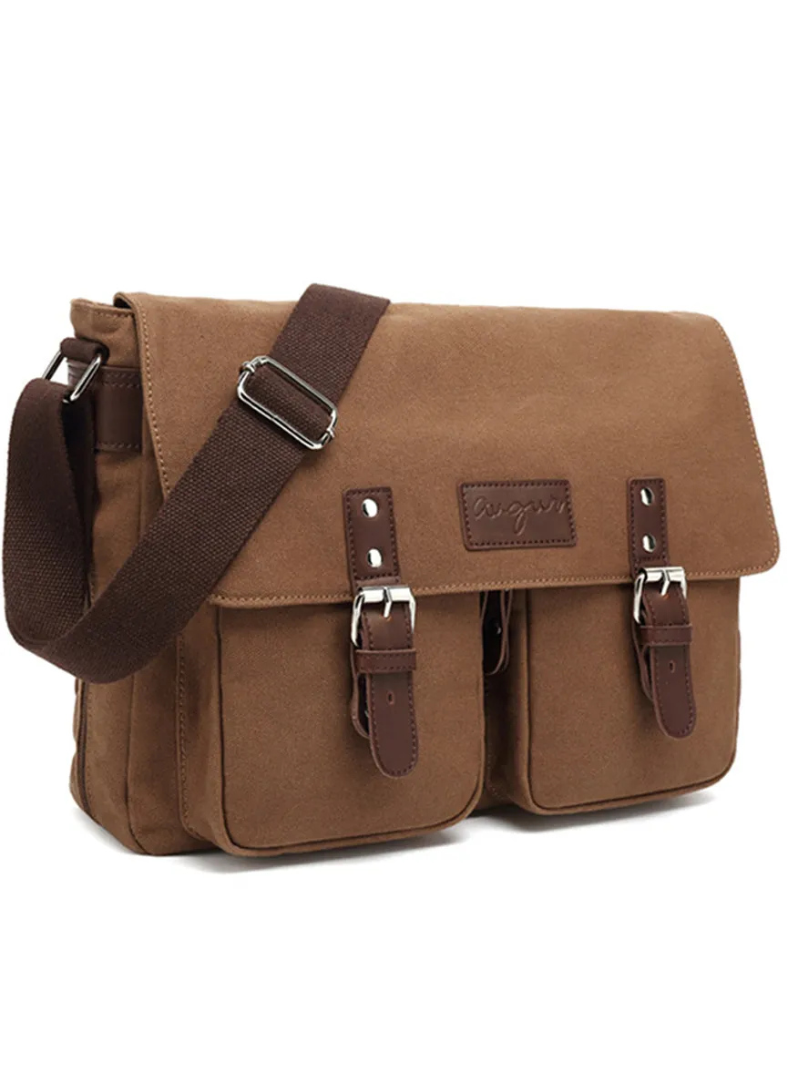 Canvas Messenger Bag Retro Students Book Bag