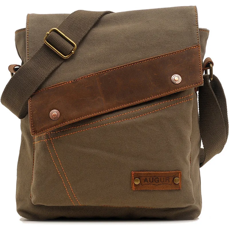 Canvas Messenger Crossbody Bag Business Shoulder Bag