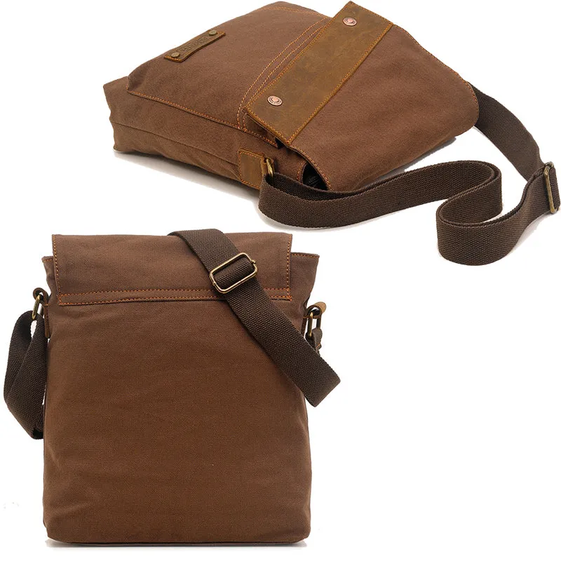 Canvas Messenger Crossbody Bag Business Shoulder Bag