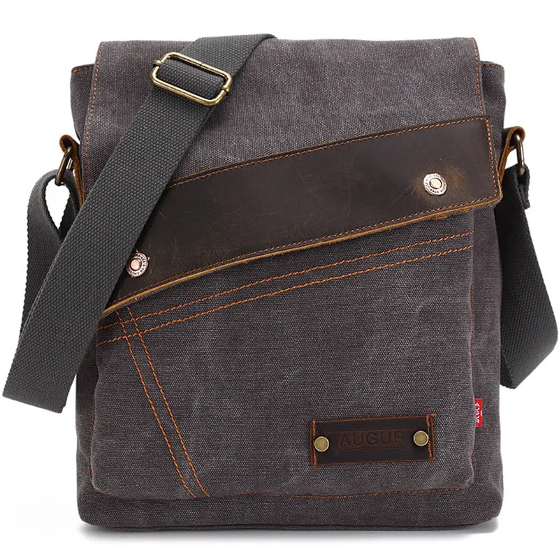 Canvas Messenger Crossbody Bag Business Shoulder Bag
