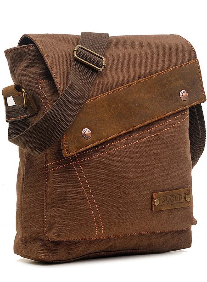 Canvas Messenger Crossbody Bag Business Shoulder Bag