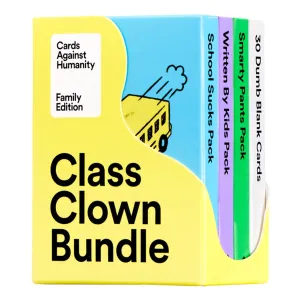 Cards Against Humanity Family Edition Class Clown Bundle