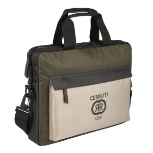 Cerruti 1881 NTD327X-Document bag Brick Beige Khaki Black